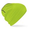 czapka zimowa - mod. B366:Lime Green, 100% bawełna, Black